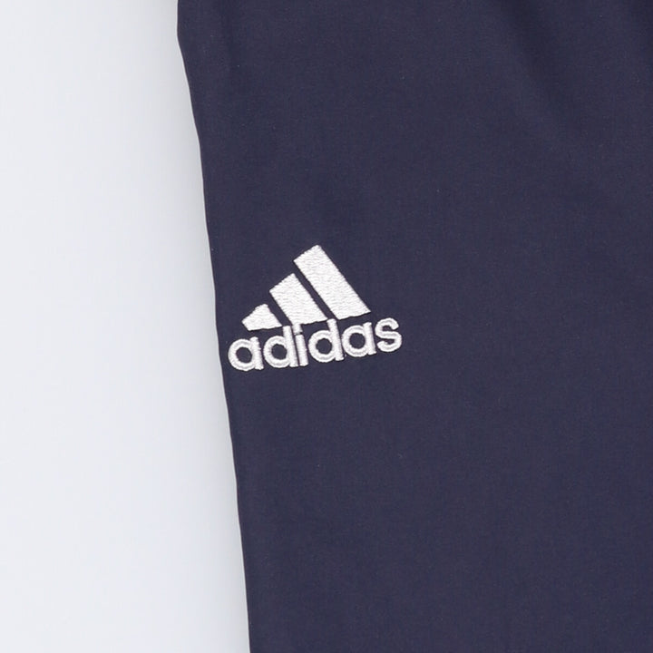 2000'S adidas V-neck warm-up pullover, men's size L polyester navy blue type Vintage Second Hand