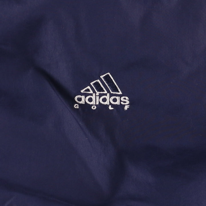 2000'S Adidas V-neck warm-up pullover, men's size XXL polyester navy blue type Vintage Second Hand