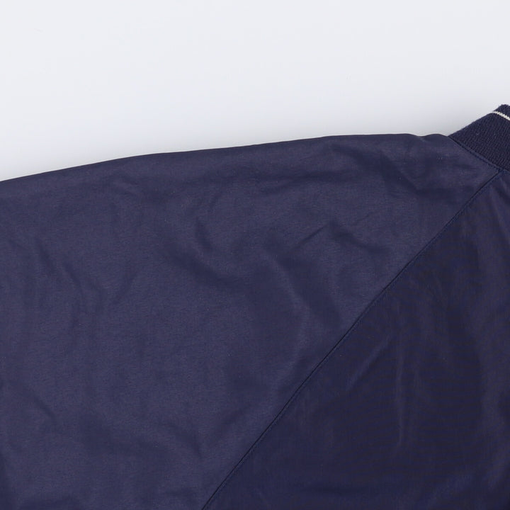 2000'S Adidas V-neck warm-up pullover, men's size XXL polyester navy blue type Vintage Second Hand