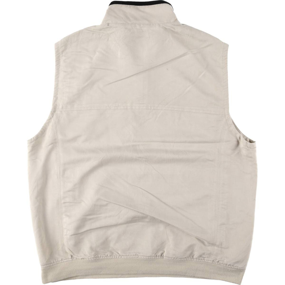 Ralph Lauren CHAPS Half-Zip Chaps Vest, Men's XL Rayon Beige type Vintage Second Hand