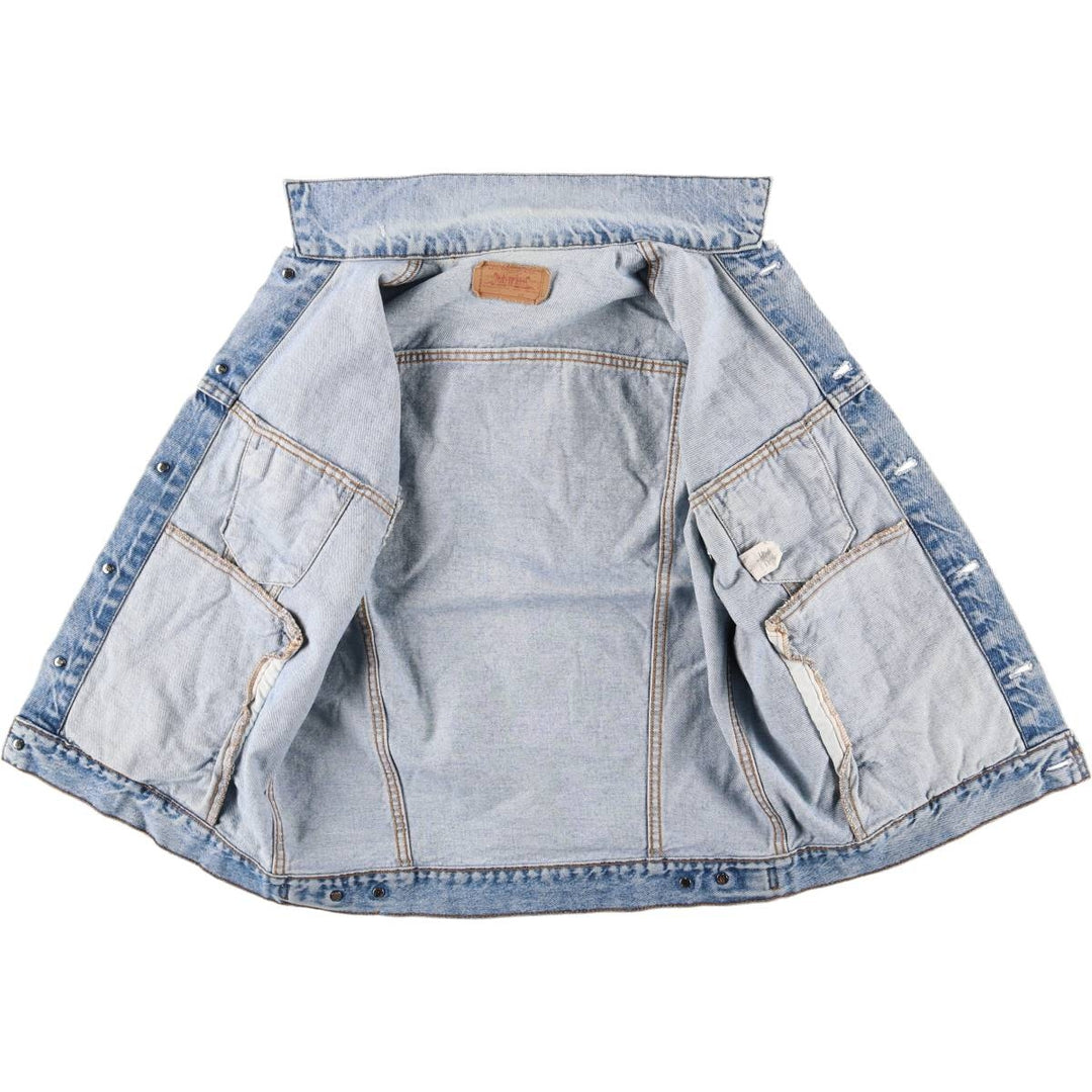 90'S Levi's Cut-Off Denim Vest, Made in USA, Men's Size Medium cotton blue type Vintage Second Hand