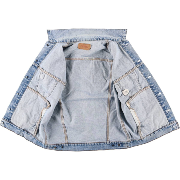 90'S Levi's Cut-Off Denim Vest, Made in USA, Men's Size Medium cotton blue type Vintage Second Hand
