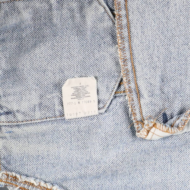 90'S Levi's Cut-Off Denim Vest, Made in USA, Men's Size Medium cotton blue type Vintage Second Hand