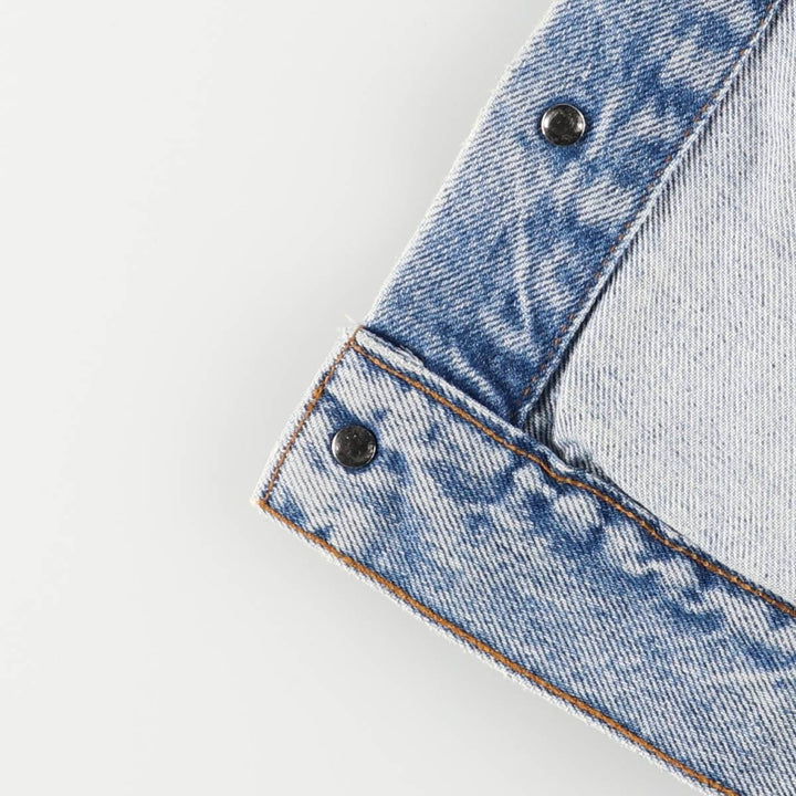 90'S Levi's Cut-Off Denim Vest, Made in USA, Men's Size Medium cotton blue type Vintage Second Hand