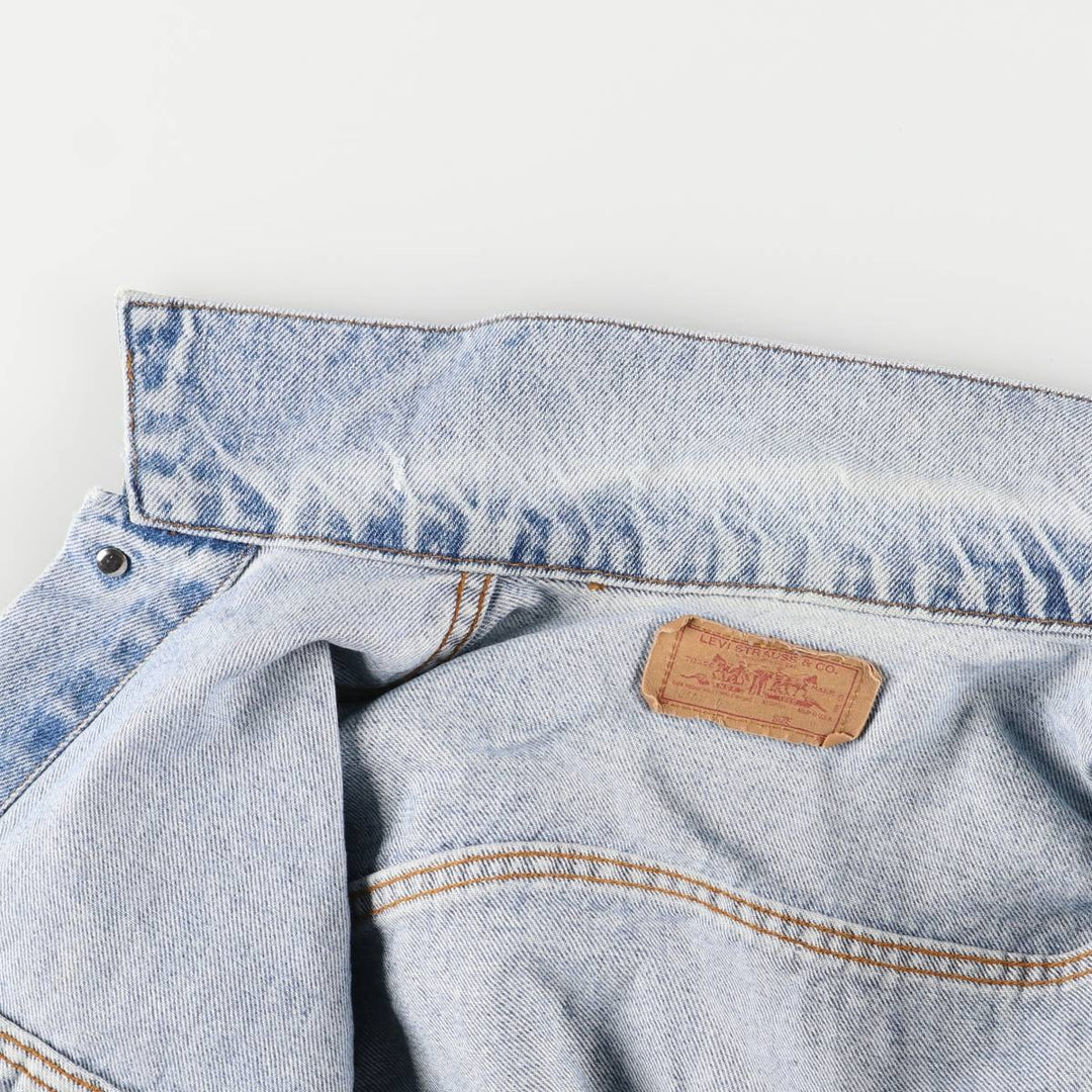 90'S Levi's Cut-Off Denim Vest, Made in USA, Men's Size Medium cotton blue type Vintage Second Hand