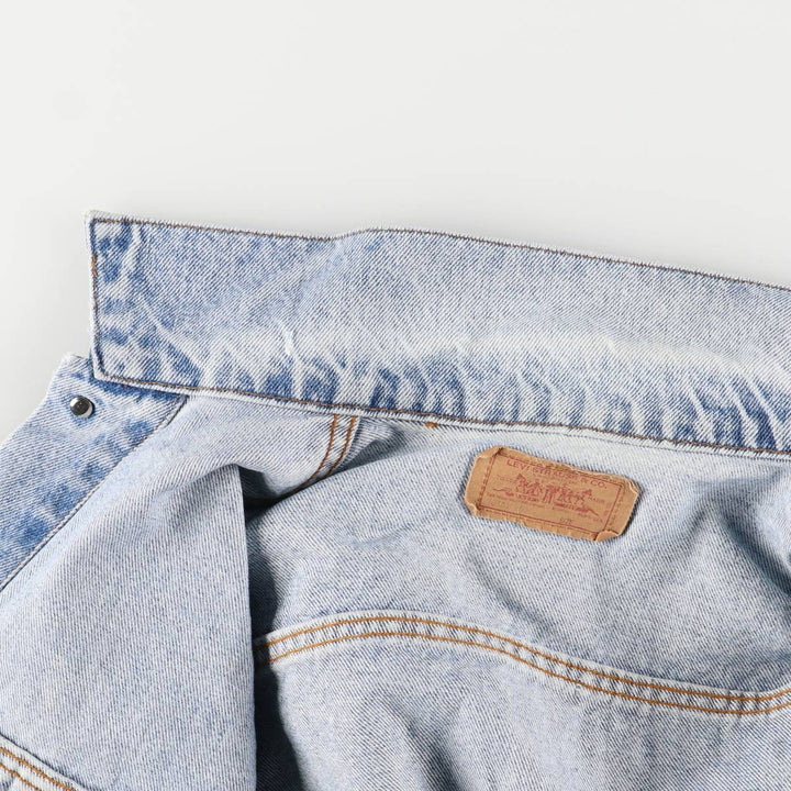90'S Levi's Cut-Off Denim Vest, Made in USA, Men's Size Medium cotton blue type Vintage Second Hand