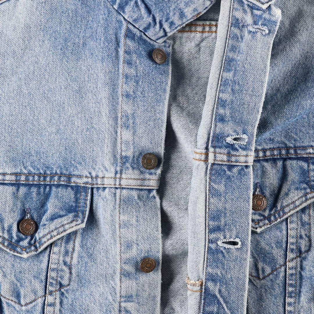 90'S Levi's Cut-Off Denim Vest, Made in USA, Men's Size Medium cotton blue type Vintage Second Hand