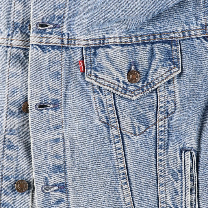 90'S Levi's Cut-Off Denim Vest, Made in USA, Men's Size Medium cotton blue type Vintage Second Hand