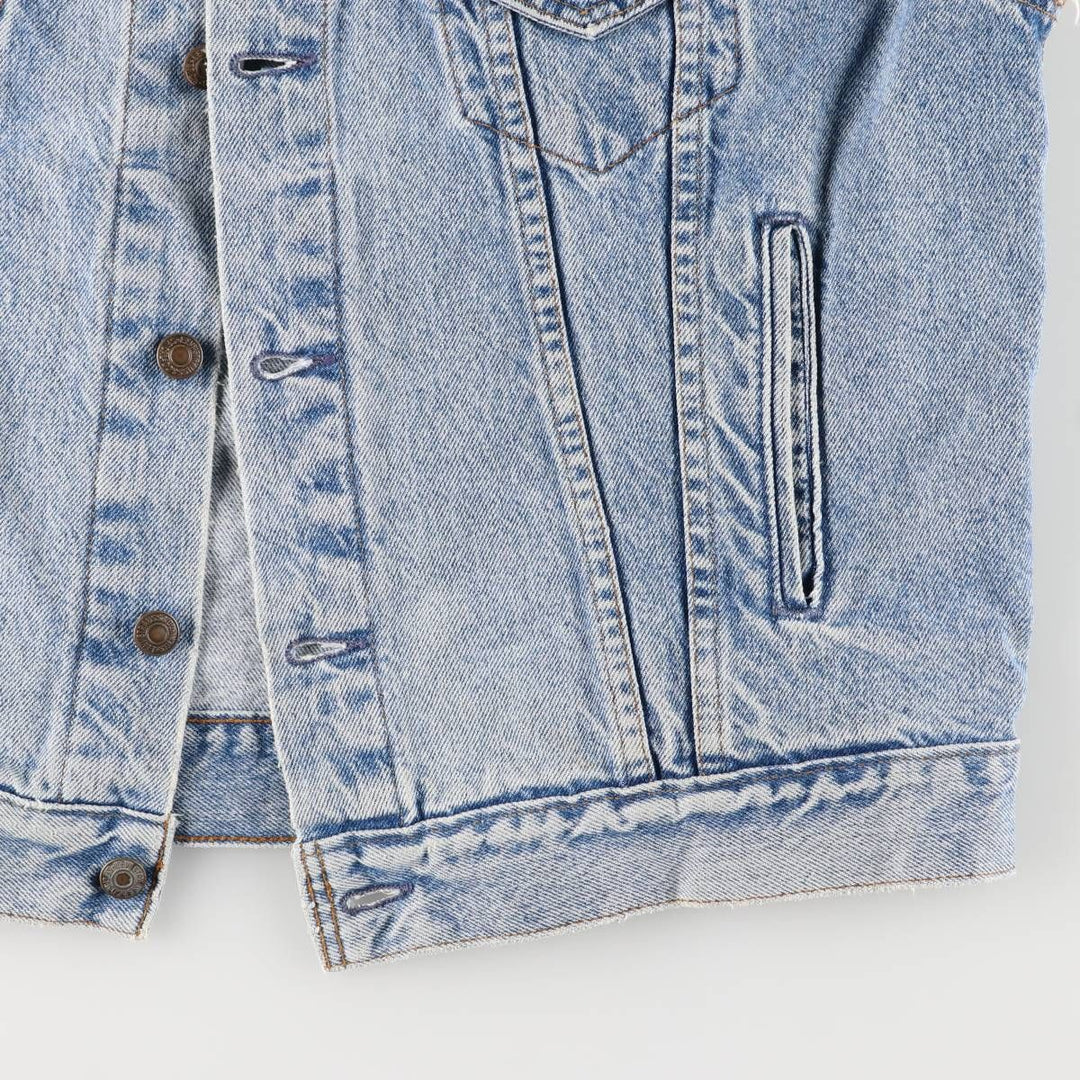90'S Levi's Cut-Off Denim Vest, Made in USA, Men's Size Medium cotton blue type Vintage Second Hand