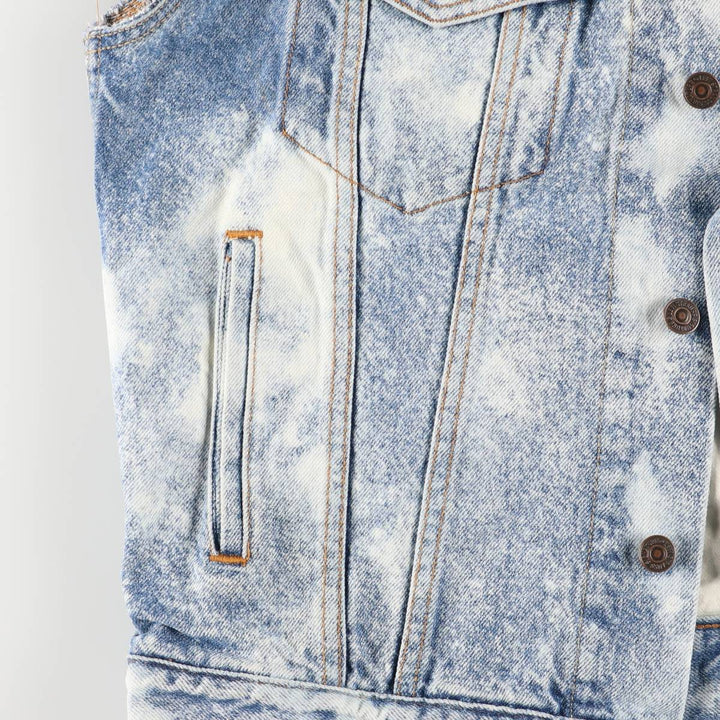 Levi's Signature Cut-Off Denim Vest, Men's Size Medium, Full Button cotton blue type Vintage Second Hand