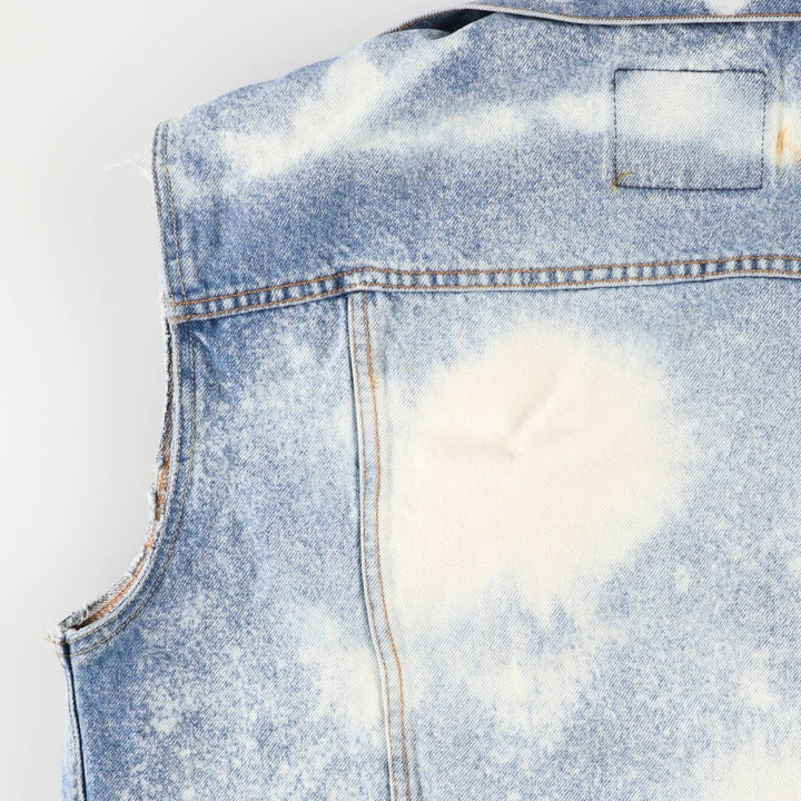 Levi's Signature Cut-Off Denim Vest, Men's Size Medium, Full Button cotton blue type Vintage Second Hand