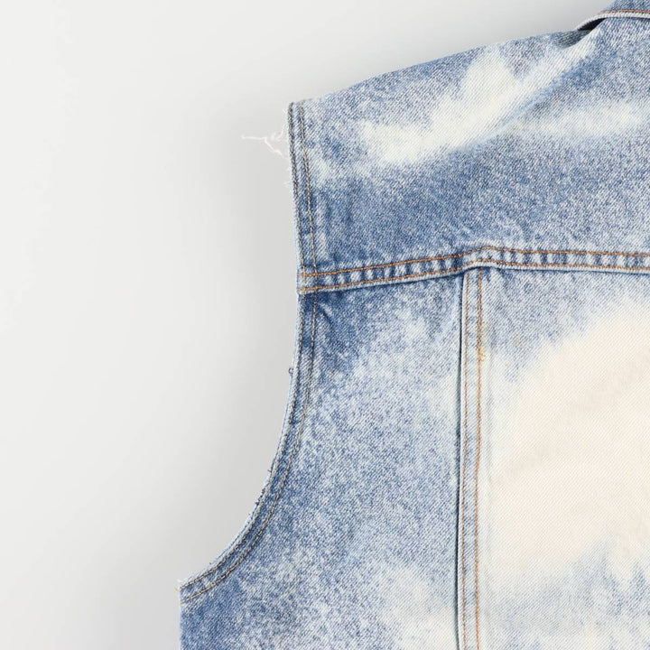 Levi's Signature Cut-Off Denim Vest, Men's Size Medium, Full Button cotton blue type Vintage Second Hand