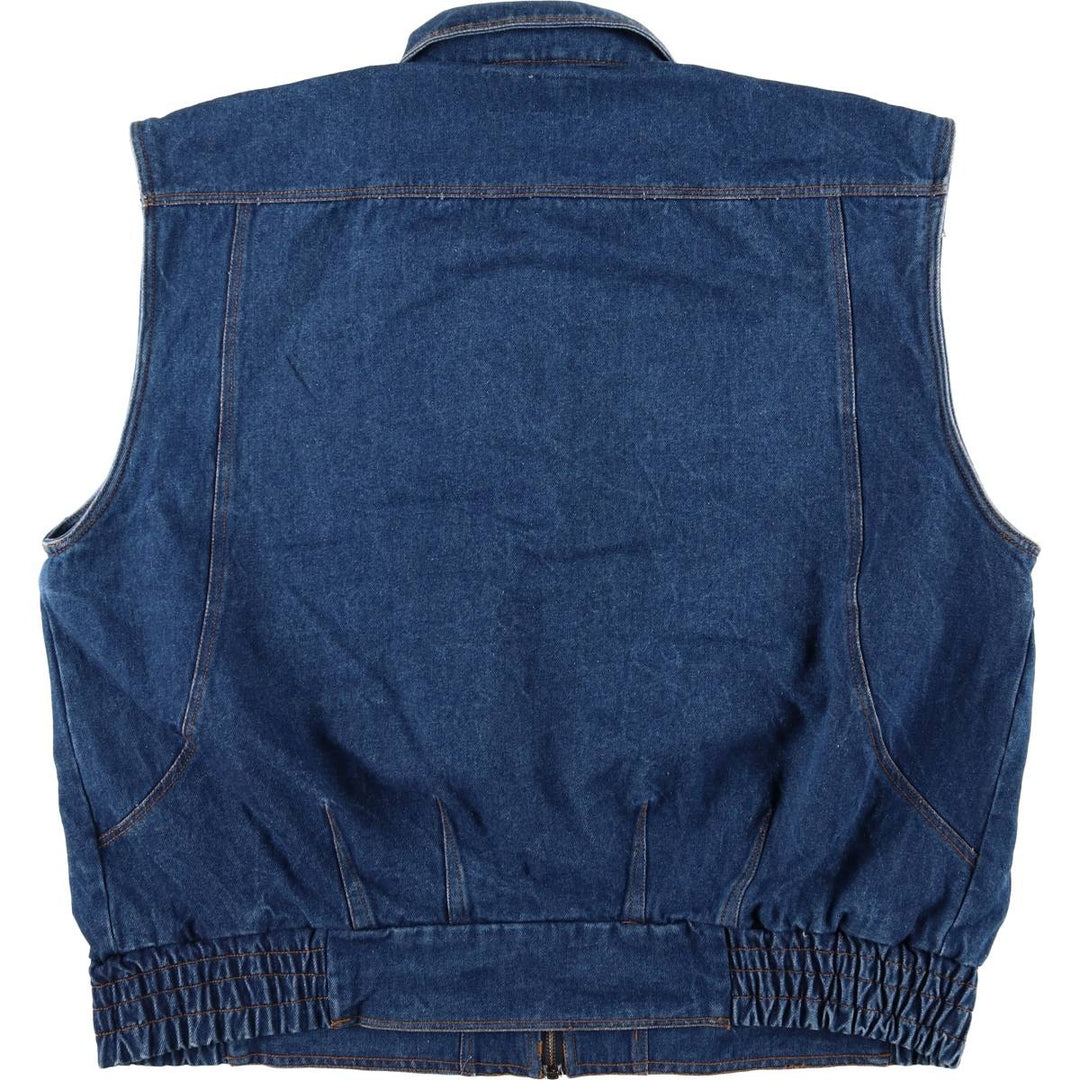 Vintage 1980'S Sierra Pacific denim vest, men's size XXL cotton blue type Vintage Second Hand