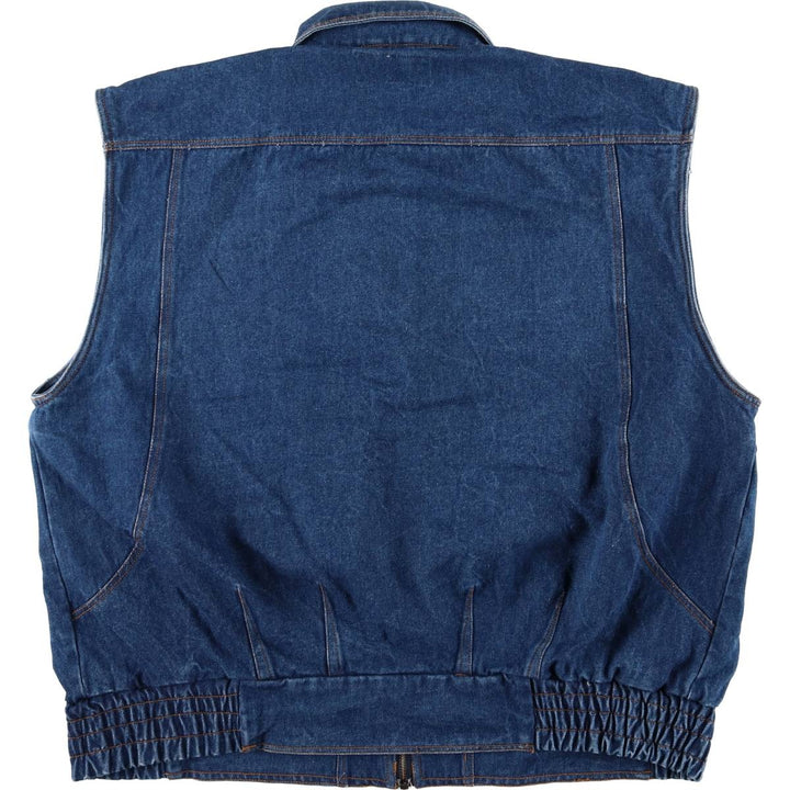 Vintage 1980'S Sierra Pacific denim vest, men's size XXL cotton blue type Vintage Second Hand