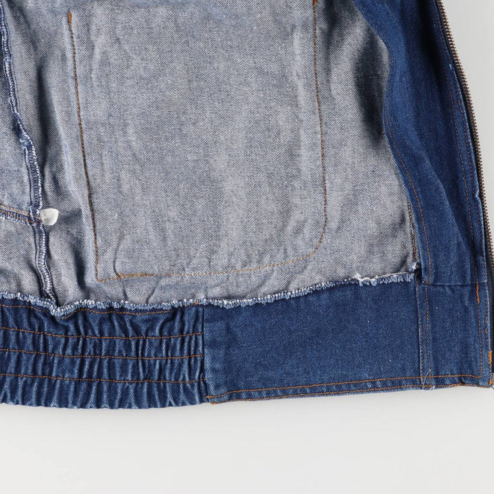 Vintage 1980'S Sierra Pacific denim vest, men's size XXL cotton blue type Vintage Second Hand