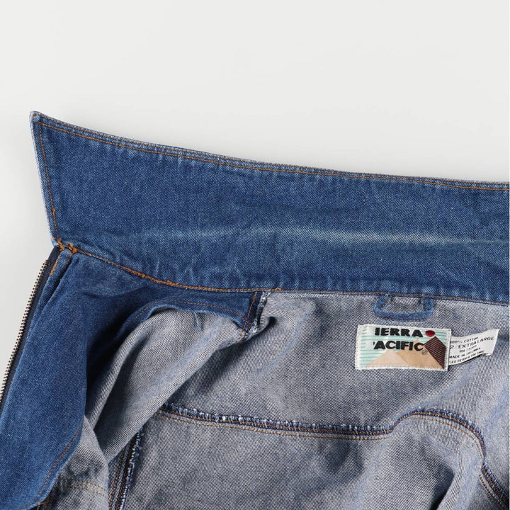 Vintage 1980'S Sierra Pacific denim vest, men's size XXL cotton blue type Vintage Second Hand