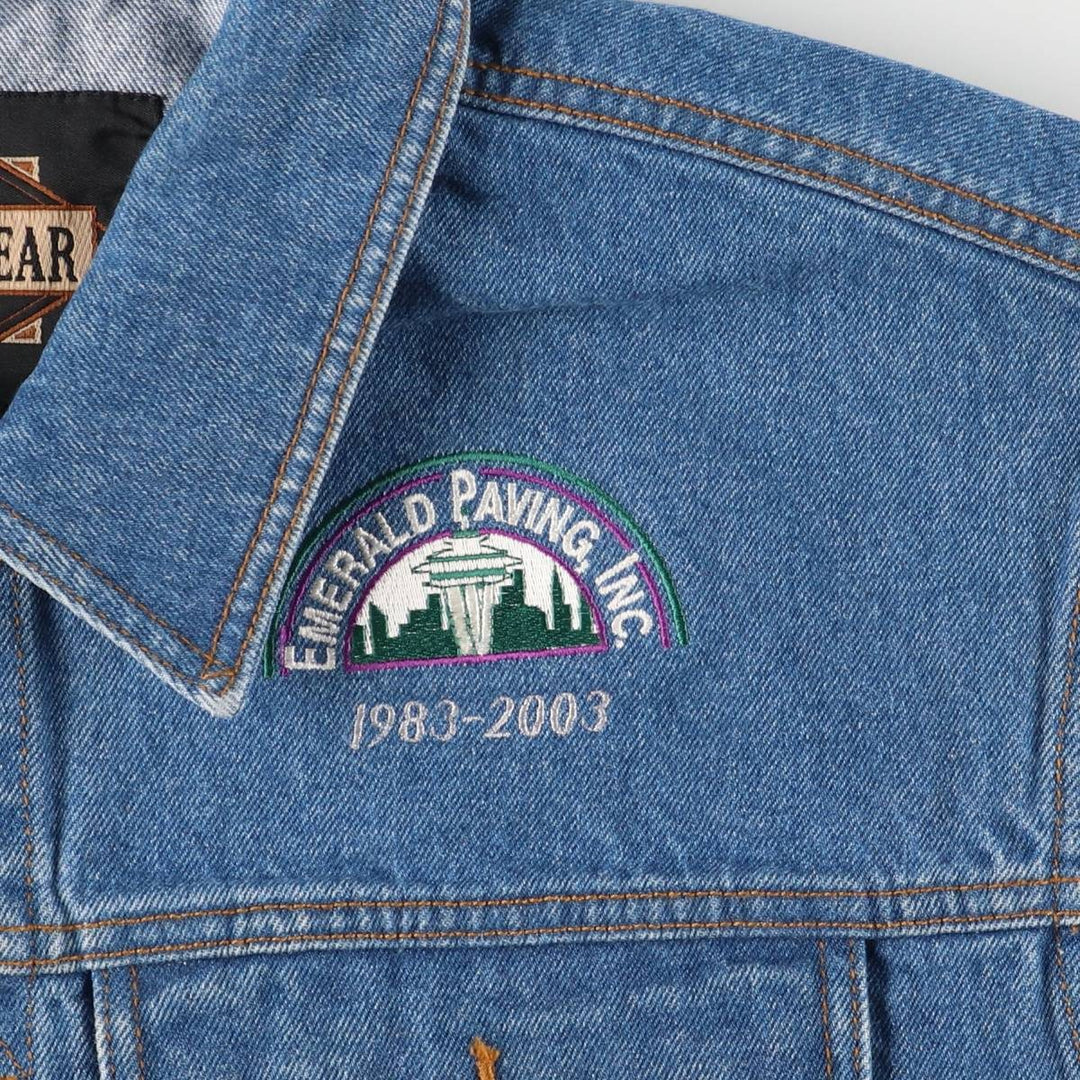 GUIDE GEAR Stars and Stripes Denim Vest, Men's Size XL cotton blue type Vintage Second Hand