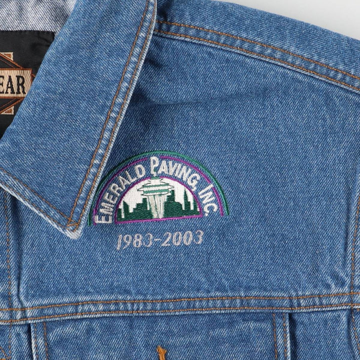 GUIDE GEAR Stars and Stripes Denim Vest, Men's Size XL cotton blue type Vintage Second Hand
