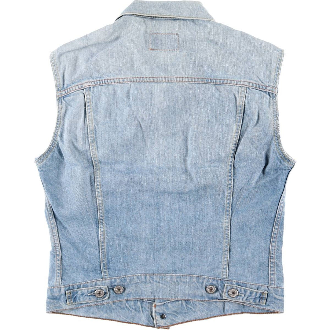 Levi's 70590-89 Open-Front Cut-Off Denim Vest, Women's, Size M, Vintage unclear Blue type light blue Vintage Second Hand