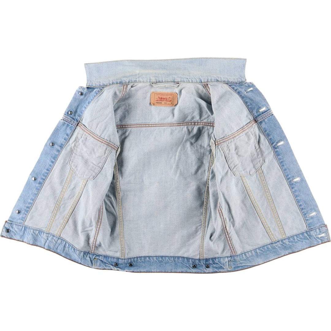 Levi's 70590-89 Open-Front Cut-Off Denim Vest, Women's, Size M, Vintage unclear Blue type light blue Vintage Second Hand
