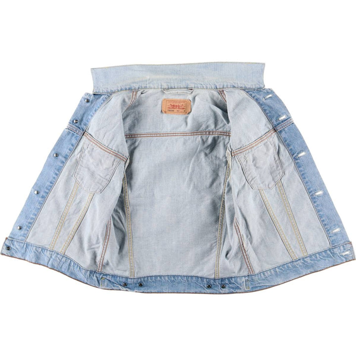 Levi's 70590-89 Open-Front Cut-Off Denim Vest, Women's, Size M, Vintage unclear Blue type light blue Vintage Second Hand