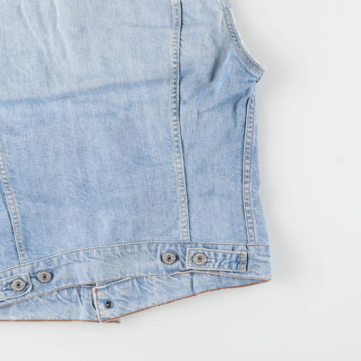 Levi's 70590-89 Open-Front Cut-Off Denim Vest, Women's, Size M, Vintage unclear Blue type light blue Vintage Second Hand