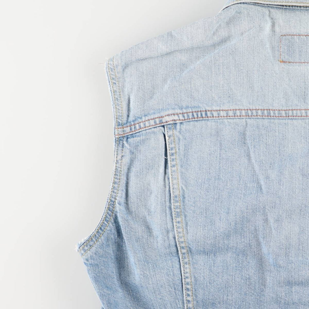 Levi's 70590-89 Open-Front Cut-Off Denim Vest, Women's, Size M, Vintage unclear Blue type light blue Vintage Second Hand
