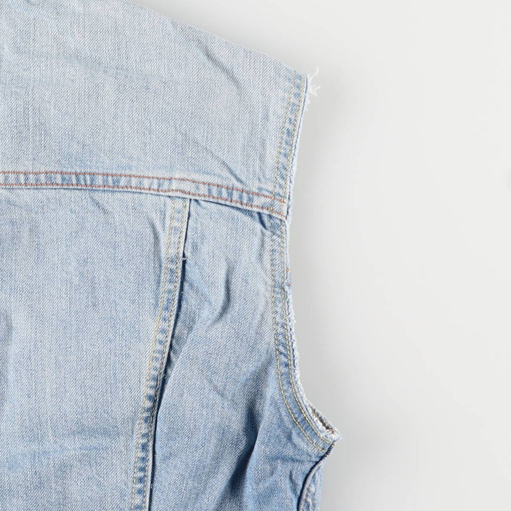 Levi's 70590-89 Open-Front Cut-Off Denim Vest, Women's, Size M, Vintage unclear Blue type light blue Vintage Second Hand