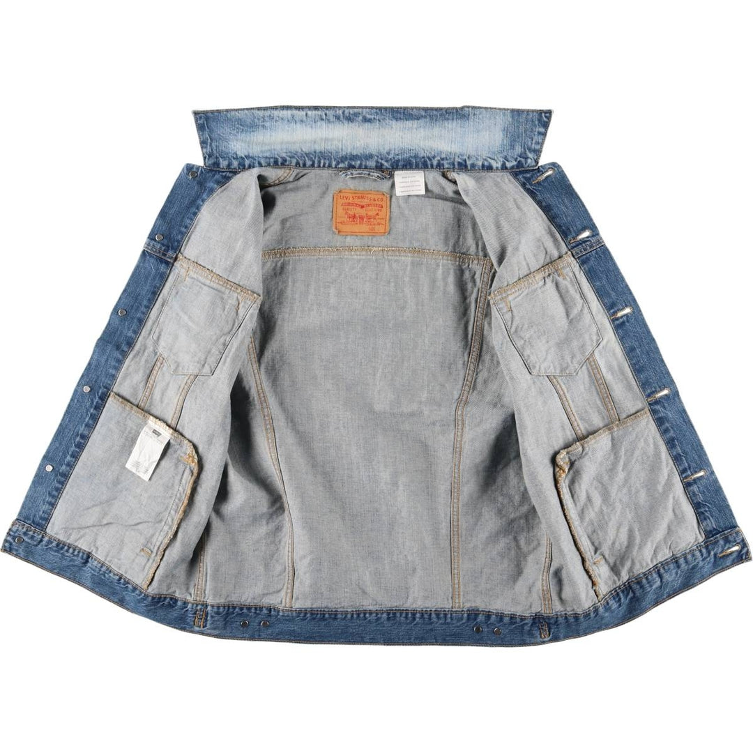 Levi's Cut-off Denim Vest, Men's Size L cotton blue type Vintage Second Hand