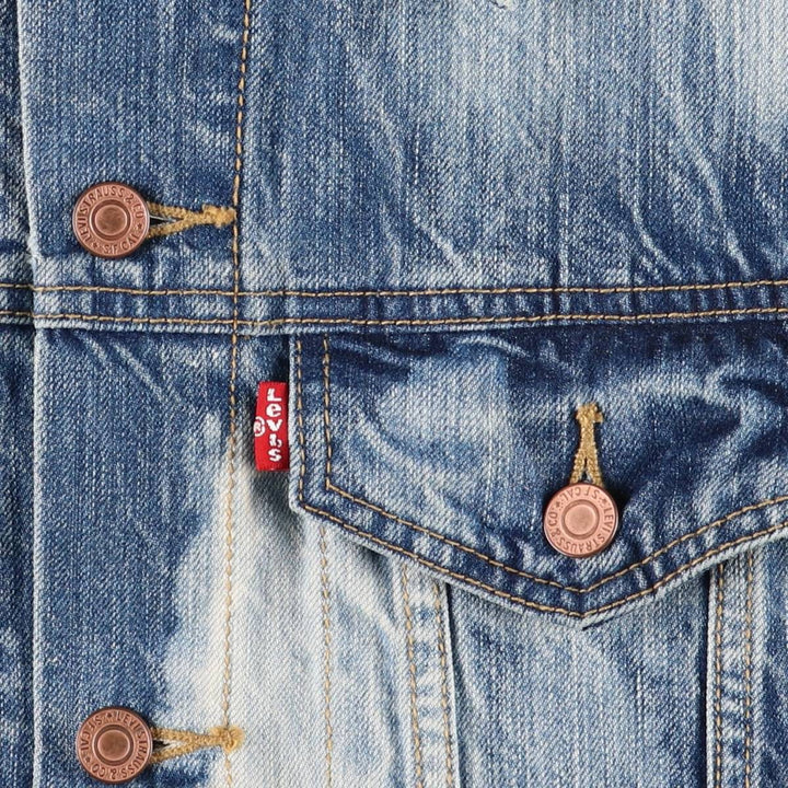 Levi's Cut-off Denim Vest, Men's Size L cotton blue type Vintage Second Hand