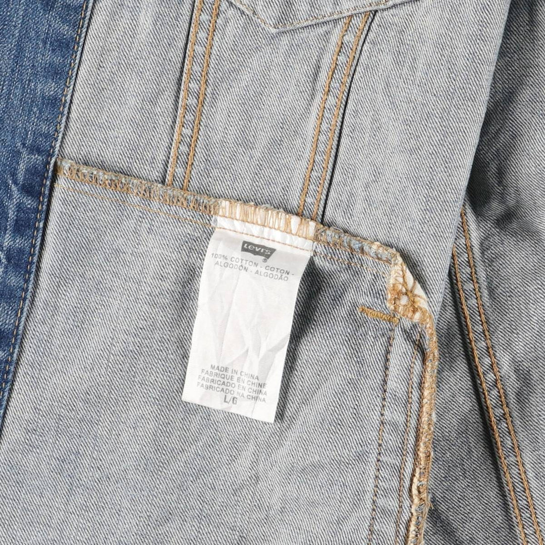 Levi's Cut-off Denim Vest, Men's Size L cotton blue type Vintage Second Hand