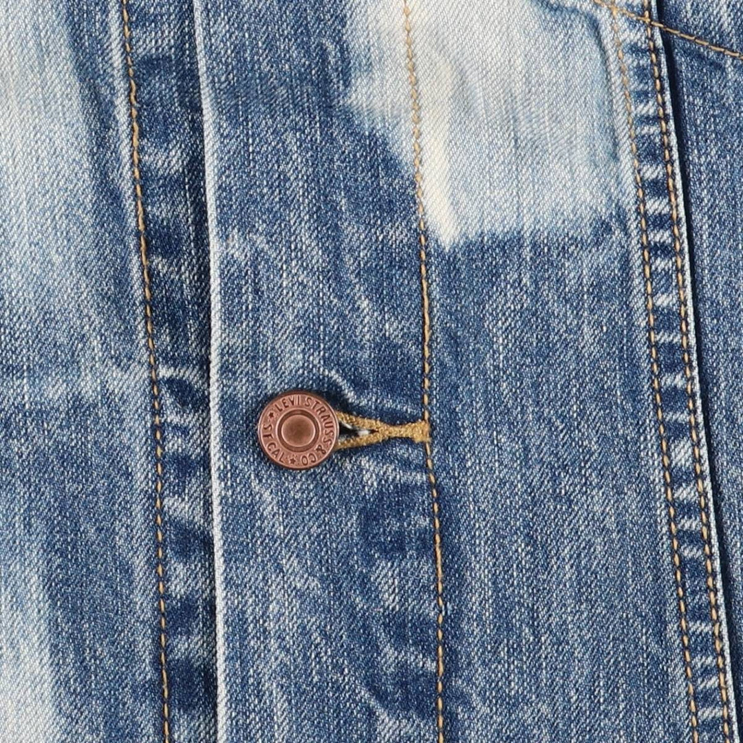 Levi's Cut-off Denim Vest, Men's Size L cotton blue type Vintage Second Hand