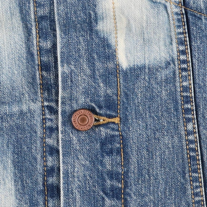 Levi's Cut-off Denim Vest, Men's Size L cotton blue type Vintage Second Hand