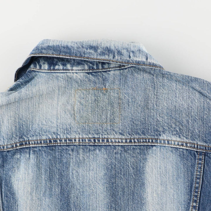 Levi's Cut-off Denim Vest, Men's Size L cotton blue type Vintage Second Hand