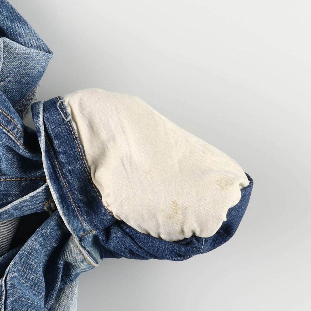 Levi's Cut-off Denim Vest, Men's Size L cotton blue type Vintage Second Hand