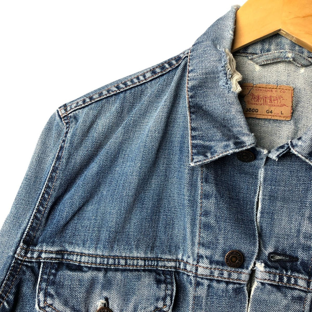 2000'S Levi's 70500-0498 Euro Model Denim Jacket, Men's Size L cotton blue type Vintage Second Hand