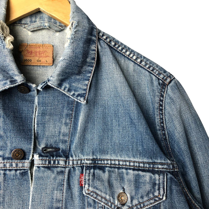 2000'S Levi's 70500-0498 Euro Model Denim Jacket, Men's Size L cotton blue type Vintage Second Hand