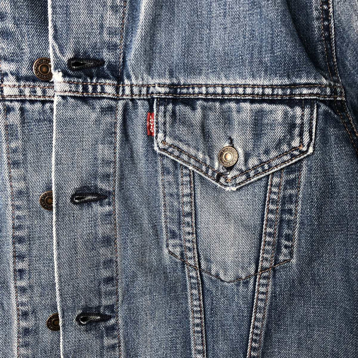 2000'S Levi's 70500-0498 Euro Model Denim Jacket, Men's Size L cotton blue type Vintage Second Hand