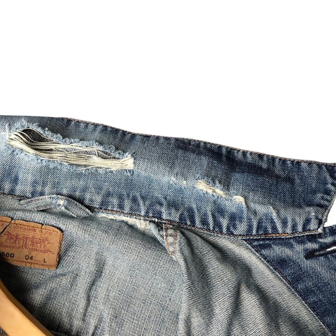 2000'S Levi's 70500-0498 Euro Model Denim Jacket, Men's Size L cotton blue type Vintage Second Hand