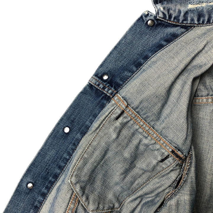 2000'S Levi's 70500-0498 Euro Model Denim Jacket, Men's Size L cotton blue type Vintage Second Hand