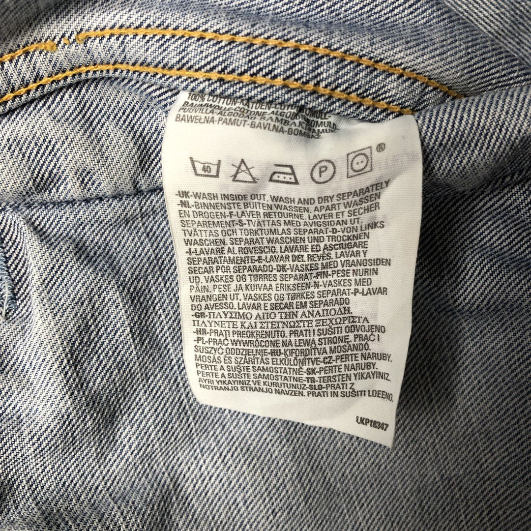 2000'S Levi's 70550-0487 Euro Model Denim Jacket, Men's Size Small cotton blue type Vintage Second Hand