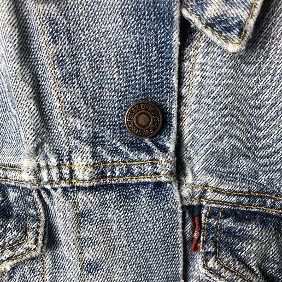 2000'S Levi's 70550-0487 Euro Model Denim Jacket, Men's Size Small cotton blue type Vintage Second Hand
