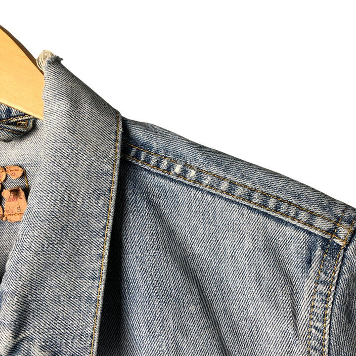 2000'S Levi's 70550-0487 Euro Model Denim Jacket, Men's Size Small cotton blue type Vintage Second Hand