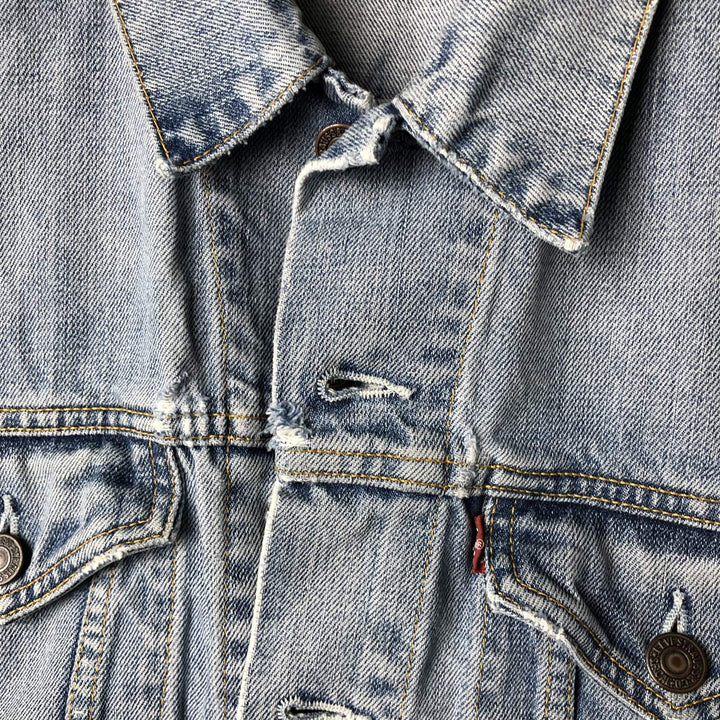 2000'S Levi's 70550-0487 Euro Model Denim Jacket, Men's Size Small cotton blue type Vintage Second Hand