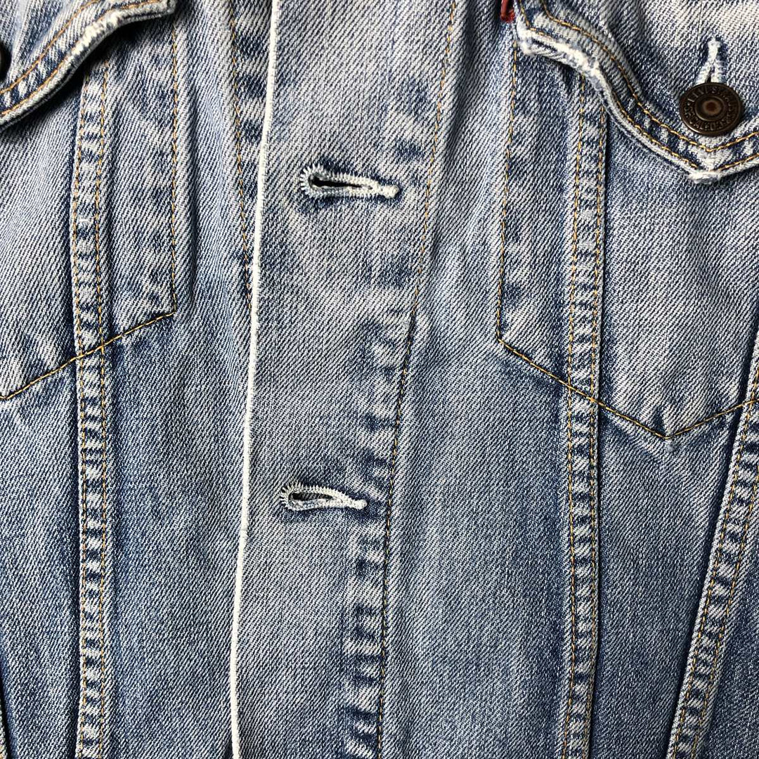2000'S Levi's 70550-0487 Euro Model Denim Jacket, Men's Size Small cotton blue type Vintage Second Hand