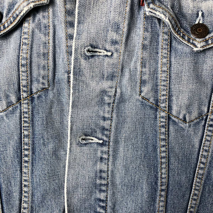 2000'S Levi's 70550-0487 Euro Model Denim Jacket, Men's Size Small cotton blue type Vintage Second Hand