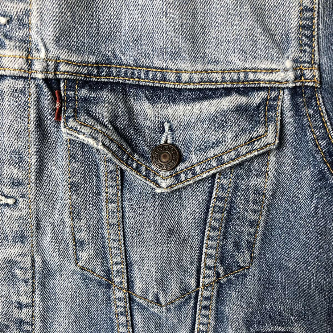 2000'S Levi's 70550-0487 Euro Model Denim Jacket, Men's Size Small cotton blue type Vintage Second Hand