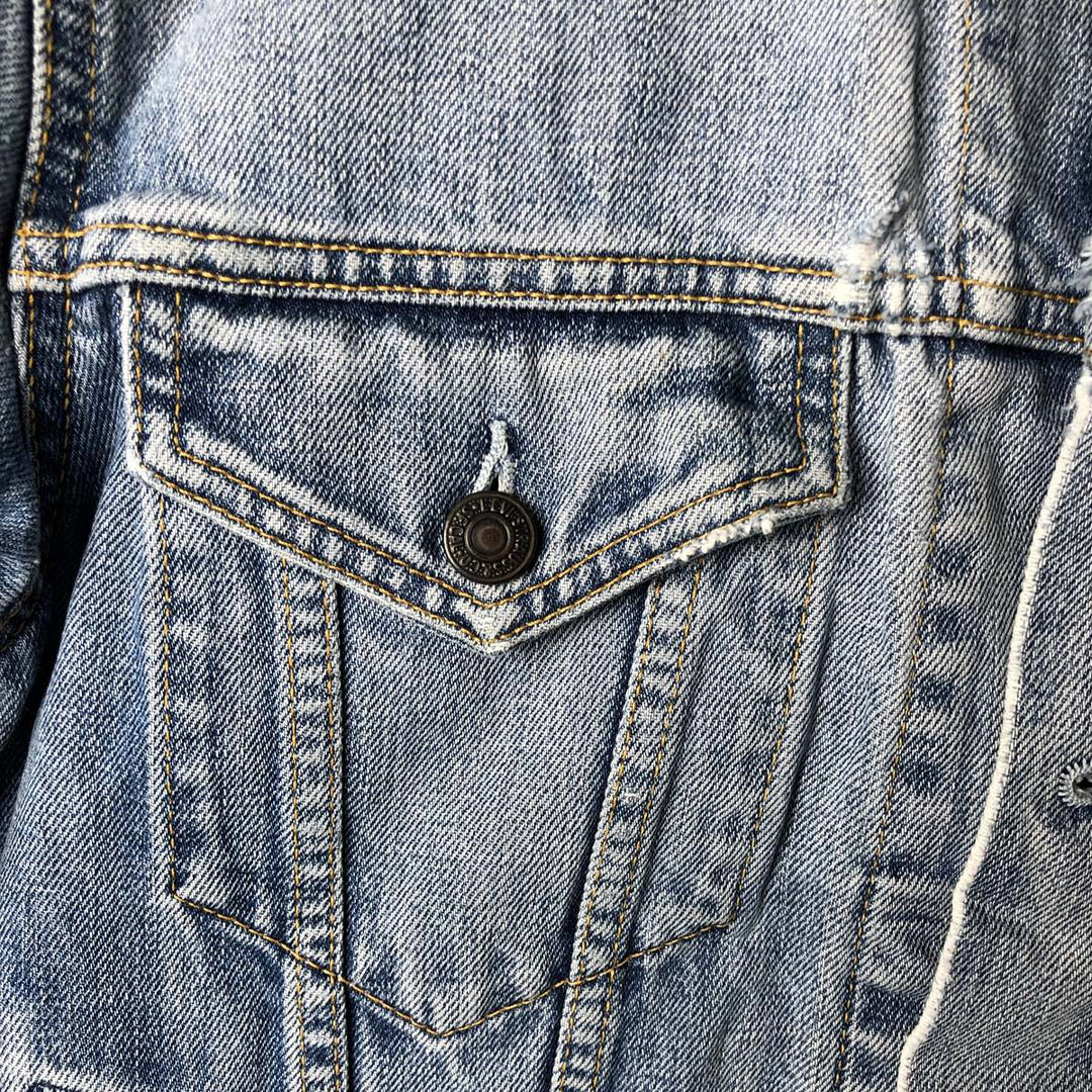 2000'S Levi's 70550-0487 Euro Model Denim Jacket, Men's Size Small cotton blue type Vintage Second Hand