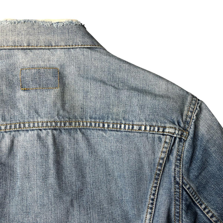 2000'S Levi's 70550-0487 Euro Model Denim Jacket, Men's Size Small cotton blue type Vintage Second Hand