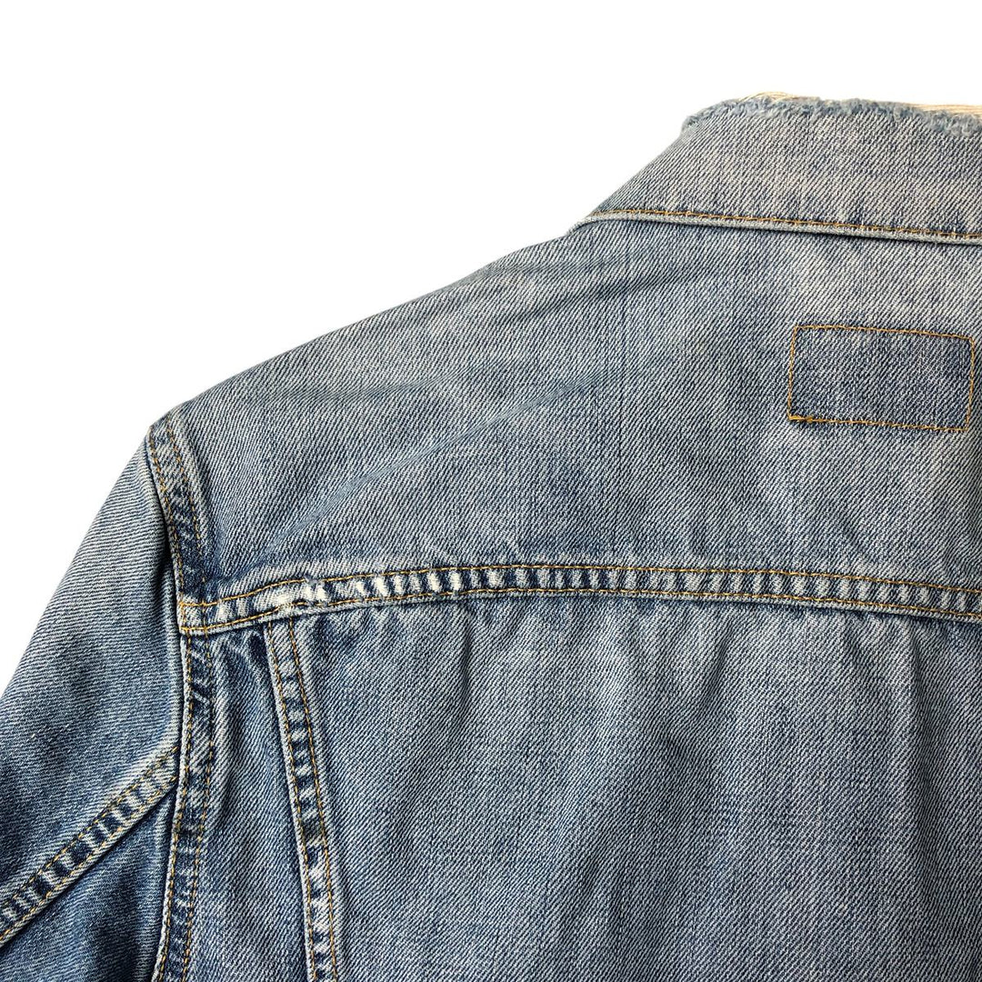 2000'S Levi's 70550-0487 Euro Model Denim Jacket, Men's Size Small cotton blue type Vintage Second Hand